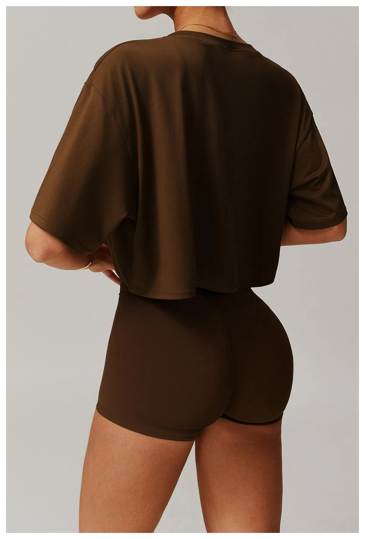 Women Short-Sleeve Cropped T-Shirts Crew Neck Loose Crop Top Summer Casual Tees