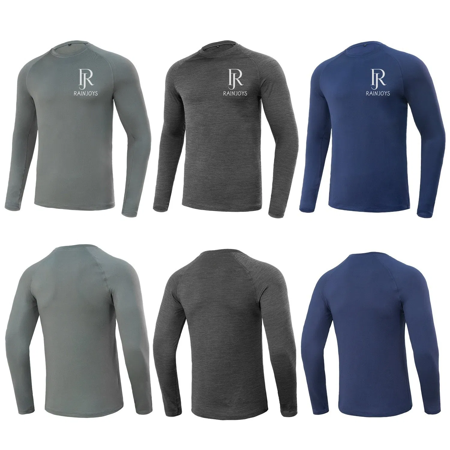 Wholesale Men Sports Gym Workout Running Jogging Shirt Rash Guard Compression Wears