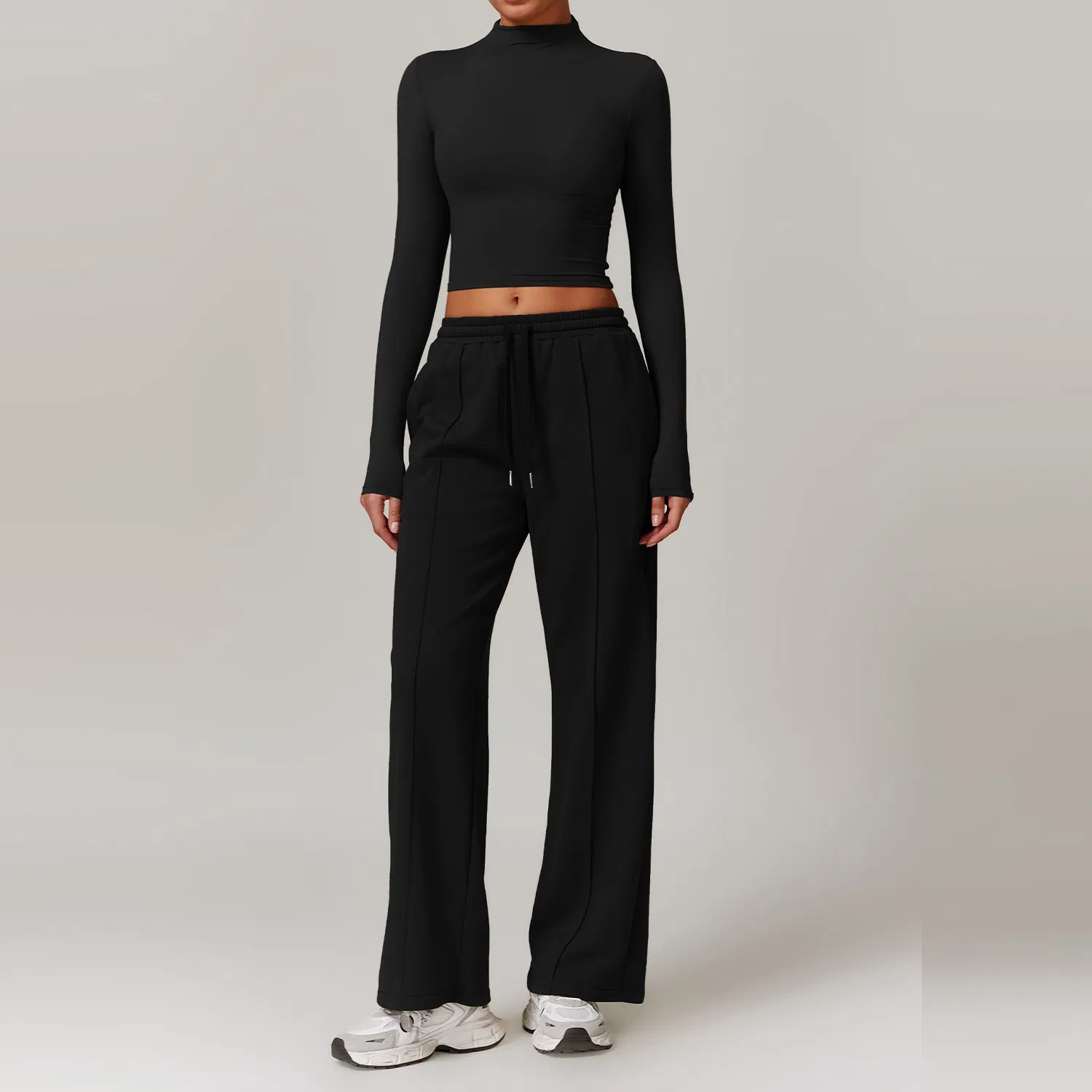 Womens Long Sleeve Crop Tops Basic Slim Fitted Shirts Casual Fashion Gym Workout Tops Teen Girl Clothes