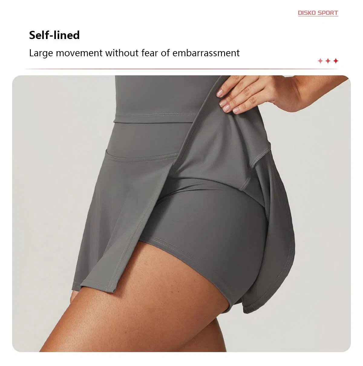 A-Line One-Piece Short Skirt Tight-Fitting High-Waisted Yoga Wear Anti-Exposure Sports Skirt