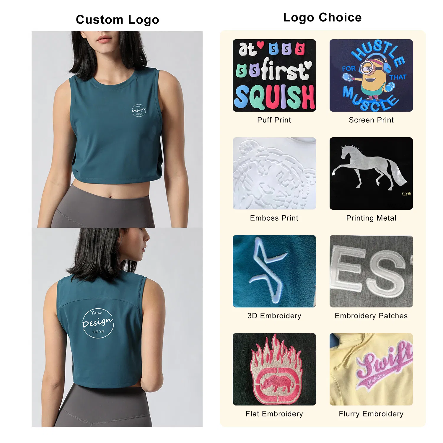 Summer Fitness Gym Active Wear Tops Women Cotton Breathable Workout Loose Sports Crop Tank Tops Women Vest Custom Logo