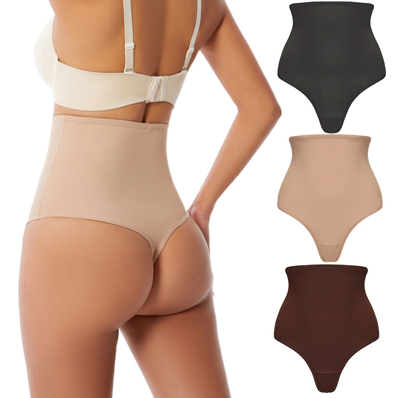 Lace Body Shaper Bodysuit with Deep V Neck and Bra Support