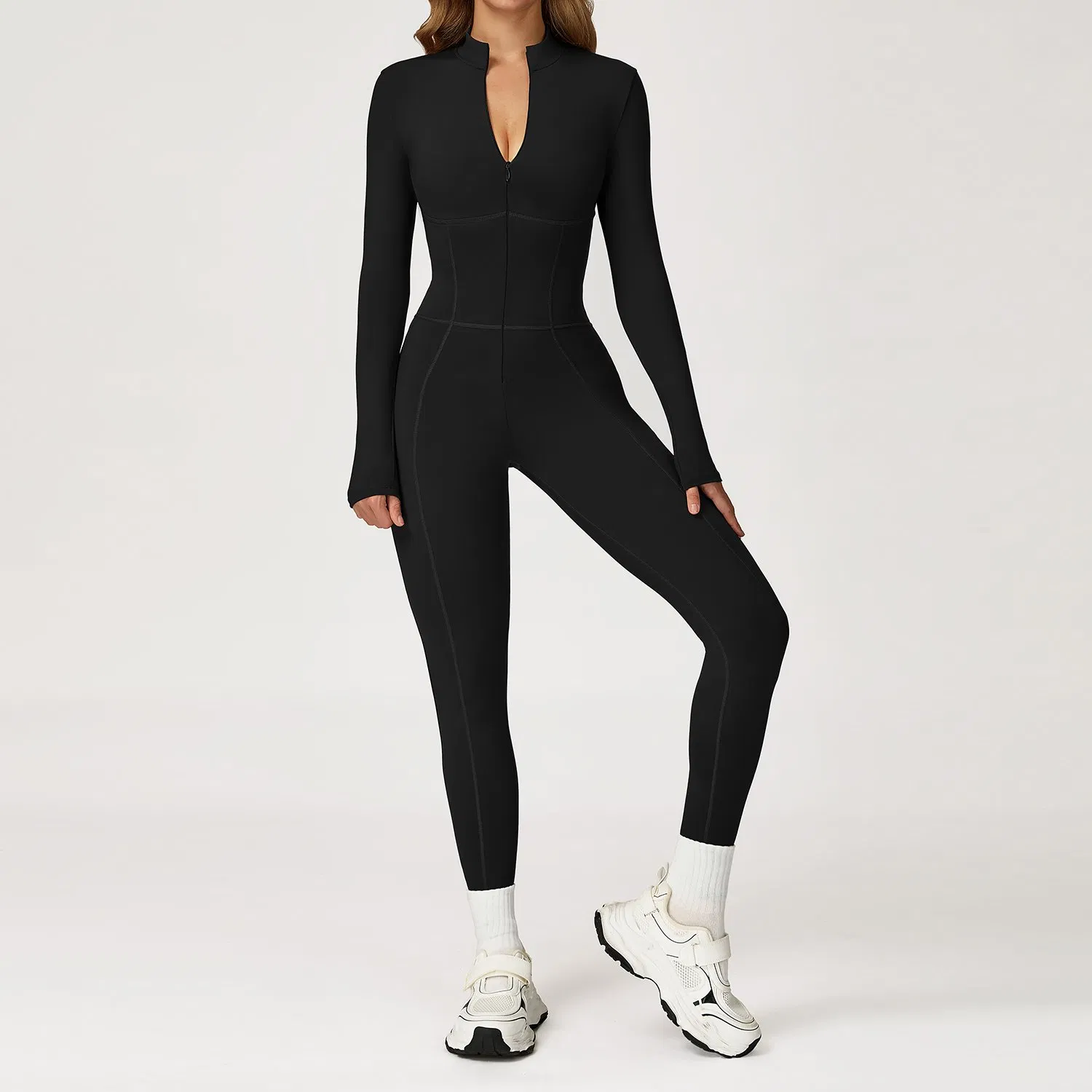 Women‘S Performance Wear: Compression Fit Yoga Jumpsuit, Enhanced Mobility Design, Quick-Dry Fabric for Serious Training and Flexible Movement