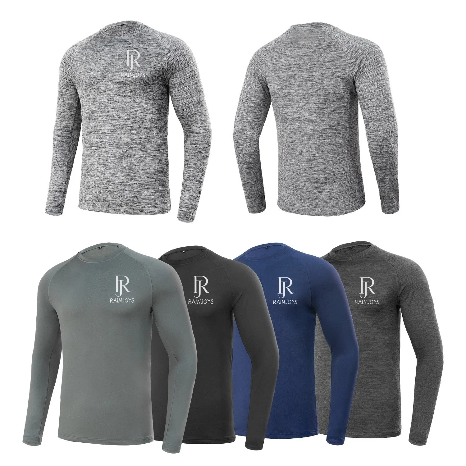 Wholesale Men Sports Gym Workout Running Jogging Shirt Rash Guard Compression Wears