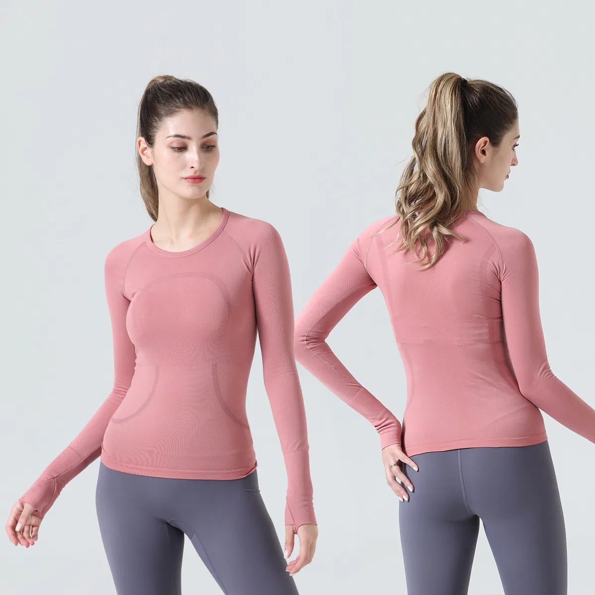 Women Gym Wear Womens Tee Compression Blouse Long Sleeve Slim Fit Soft Shirts Yoga T Shirt