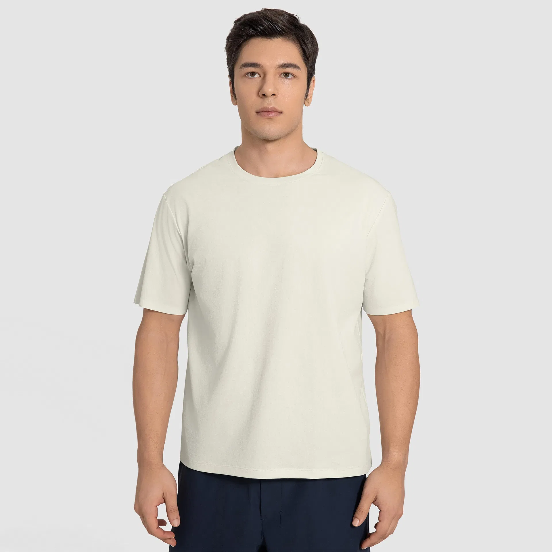 Stock Custom Men Sports Sport Yoga Running Training Fitness T-Shirt Gym Wear Clothing Cloth Fashion Daily Men Sports Wear