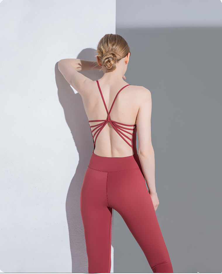 New Aerial Yoga One-Piece Bodysuit Body Training Fitness Beauty Back Dance One-Piece Suit
