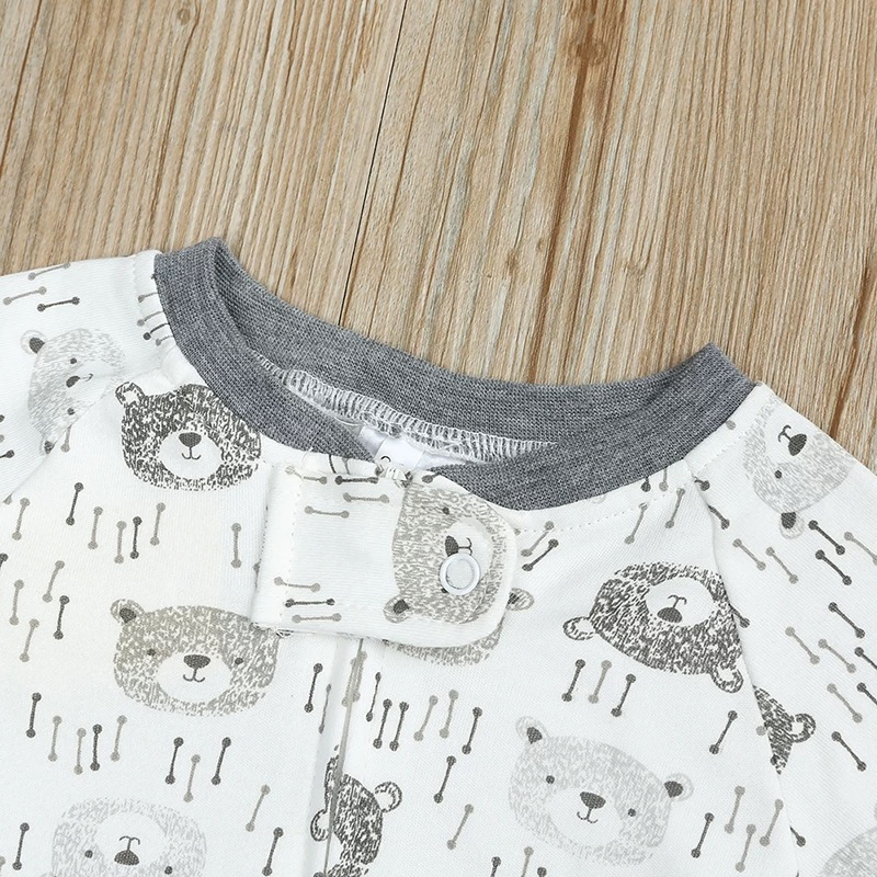 Customer Made New Design Bamboo Baby Romper Coverall Bodysuit