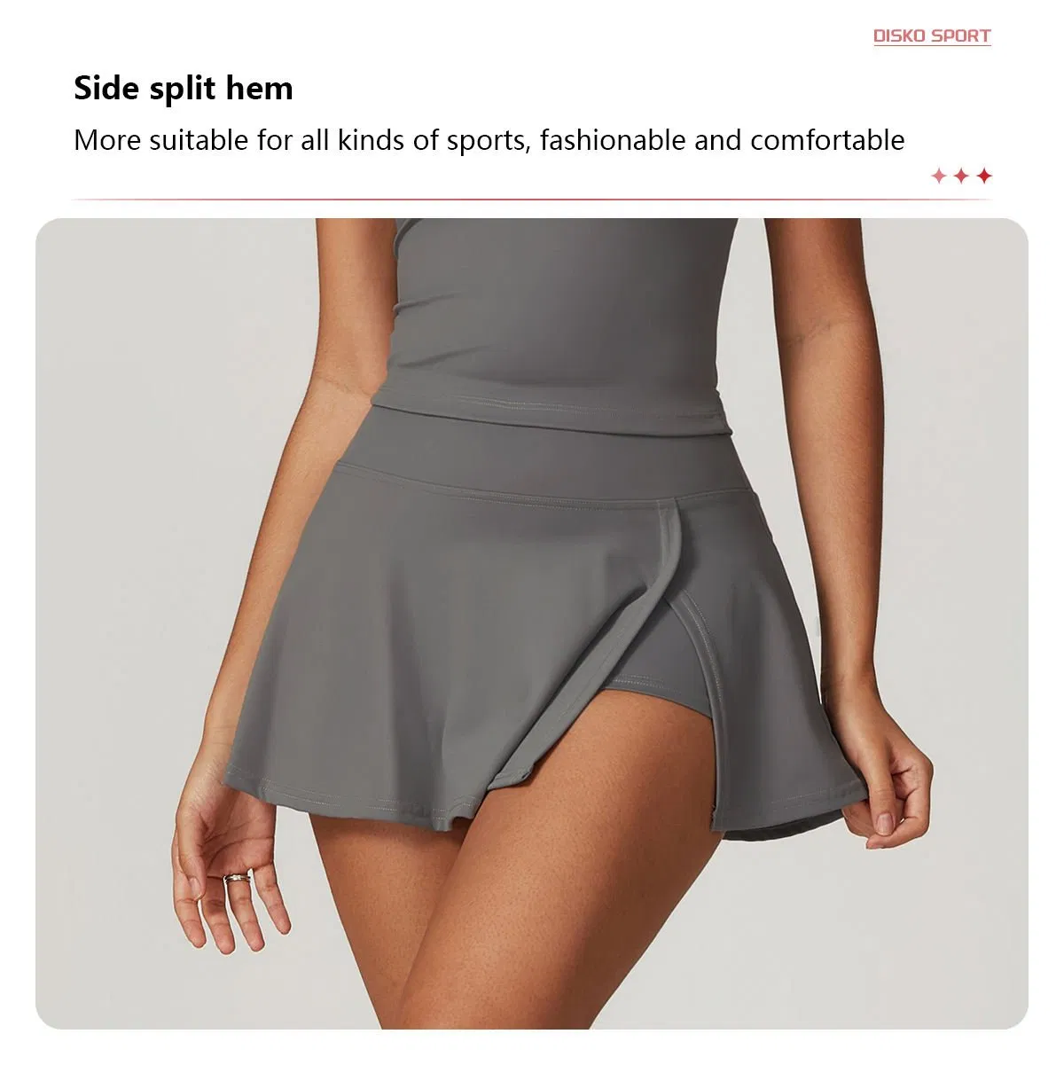 A-Line One-Piece Short Skirt Tight-Fitting High-Waisted Yoga Wear Anti-Exposure Sports Skirt