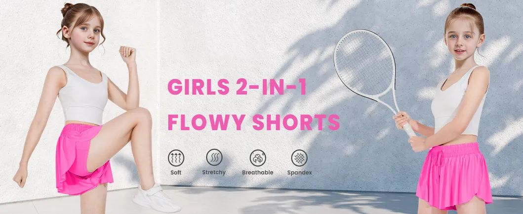 Teens Girls 2-in-1 Cheer Shorts