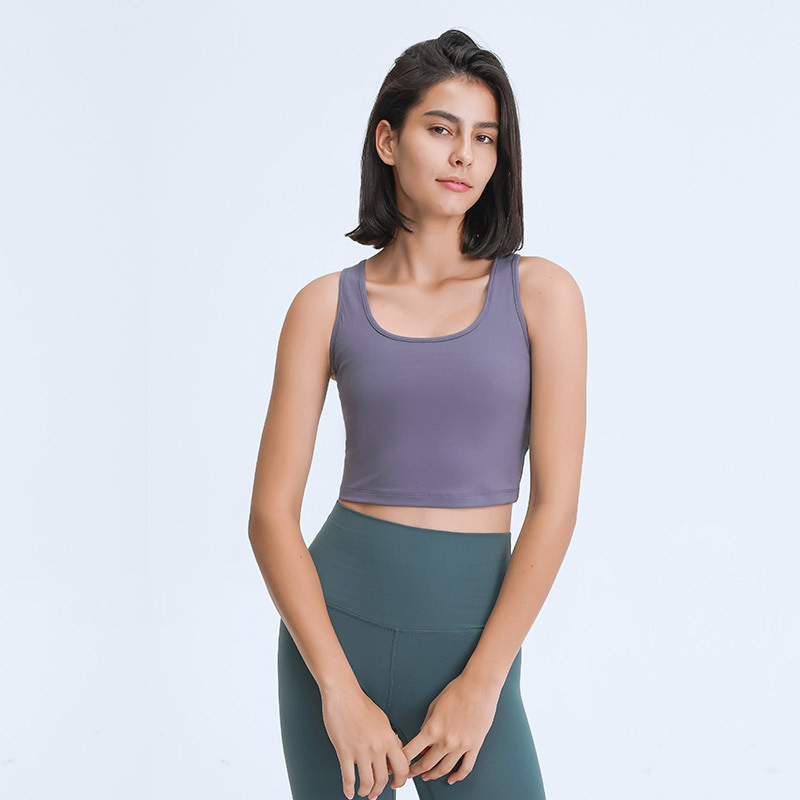 Cool Crop Tank Tops Yoga Workout Wholesale Fitness Wear Tanktop Razorback Tank Top