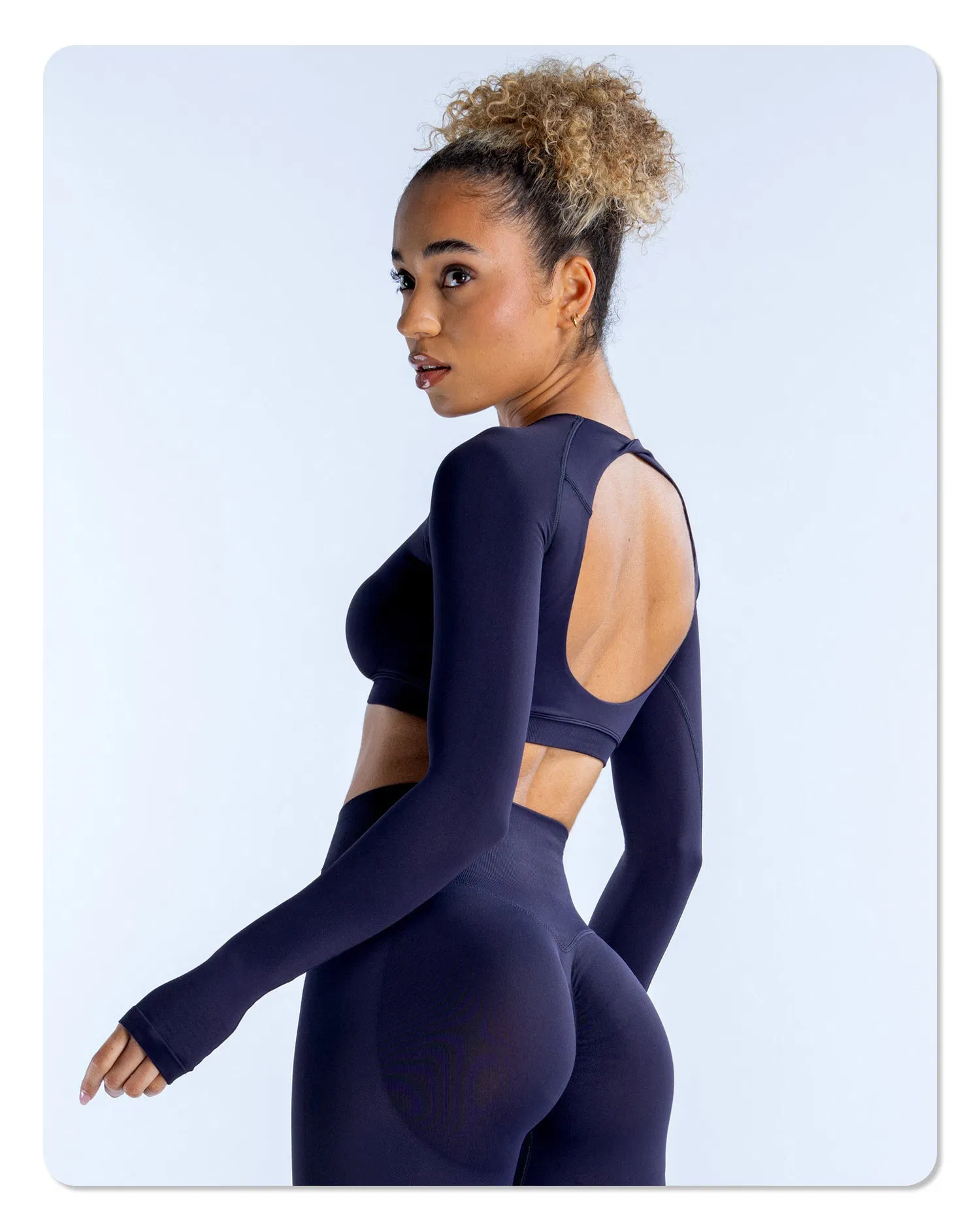 Ropa Deportiva Mujer Gym Backless Long Sleeve Shirt Yoga Wear Tops for Women