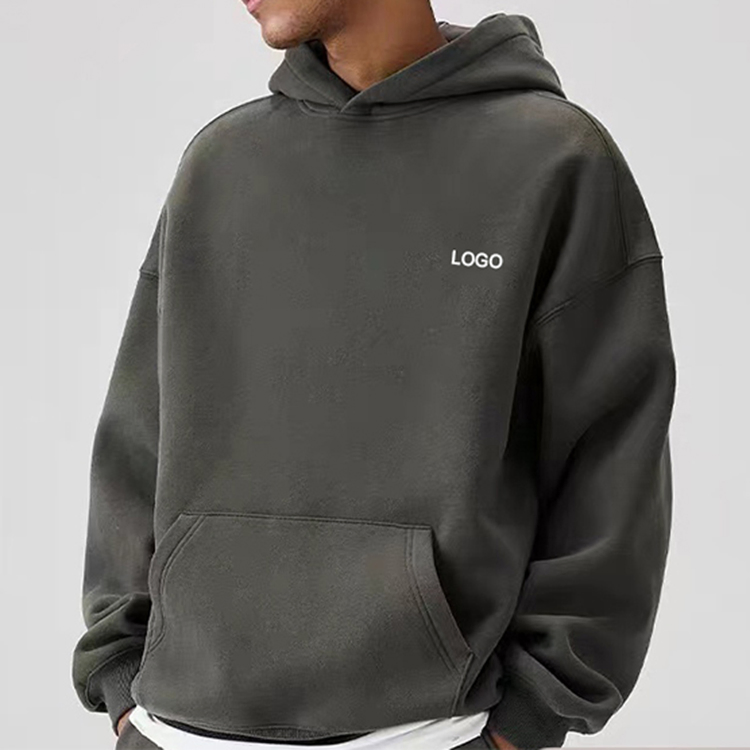 Custom Men's Fleece Custom Hoodies Set for Gym Workouts Track Suit Men's Sportswear Comfortable Winter Tracksuit Set