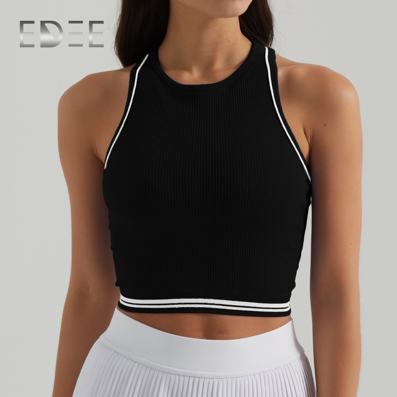 Custom Gym Wear Manufacturers Clothing Women Activewear Rib Cropped Tank Top