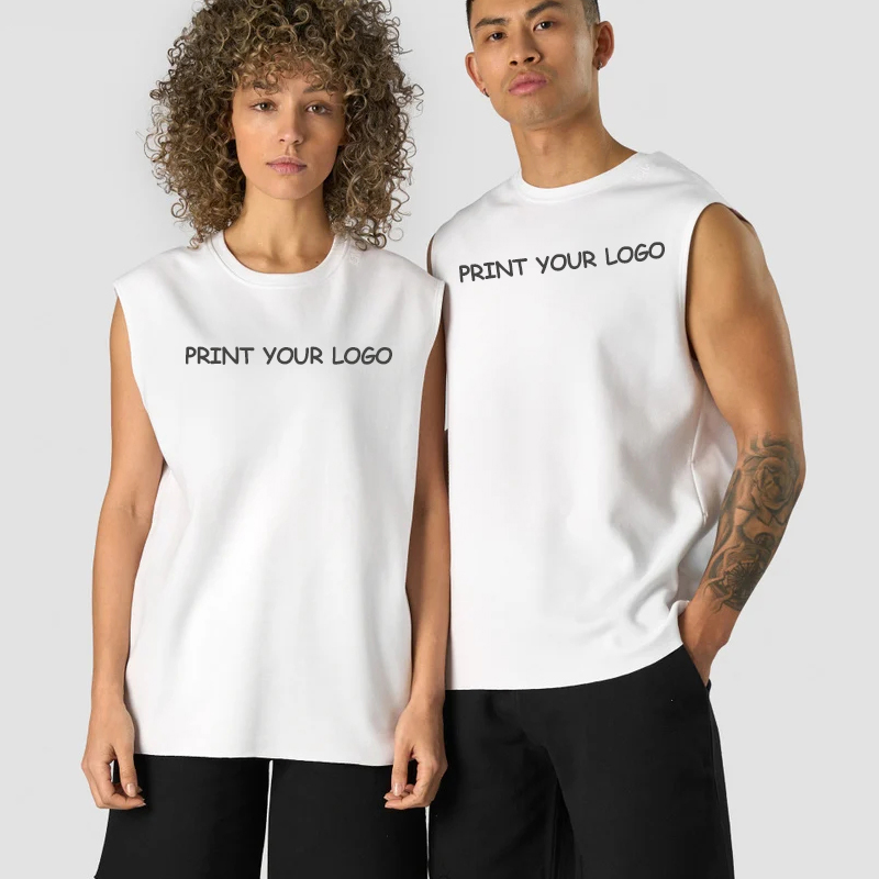 Anti-Wrinkle Quick Dry Custom Print Logo Activewear Sports Clothing Couple Crop Tops Unisex Tank Tops