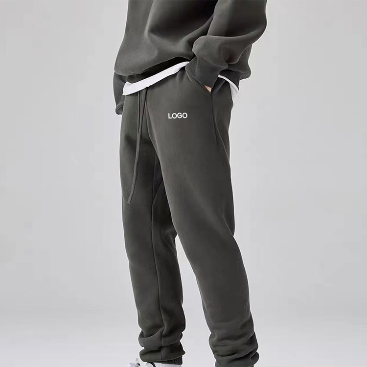 Custom Men's Fleece Custom Hoodies Set for Gym Workouts Track Suit Men's Sportswear Comfortable Winter Tracksuit Set