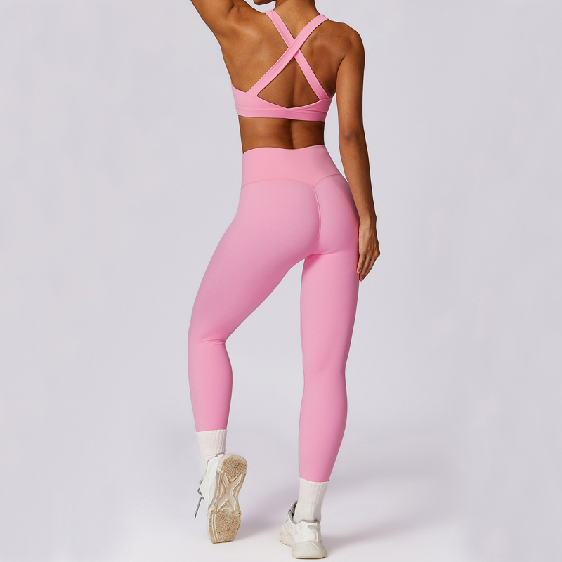 New Fashion Breathable Women's Gym Wear Fitness Sets Workout Clothes Sportswear Sports Bra Leggings Yoga Suit for Women