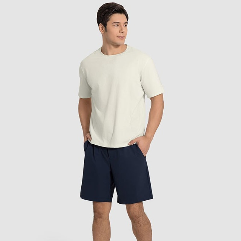 Stock Custom Men Sports Sport Yoga Running Training Fitness T-Shirt Gym Wear Clothing Cloth Fashion Daily Men Sports Wear