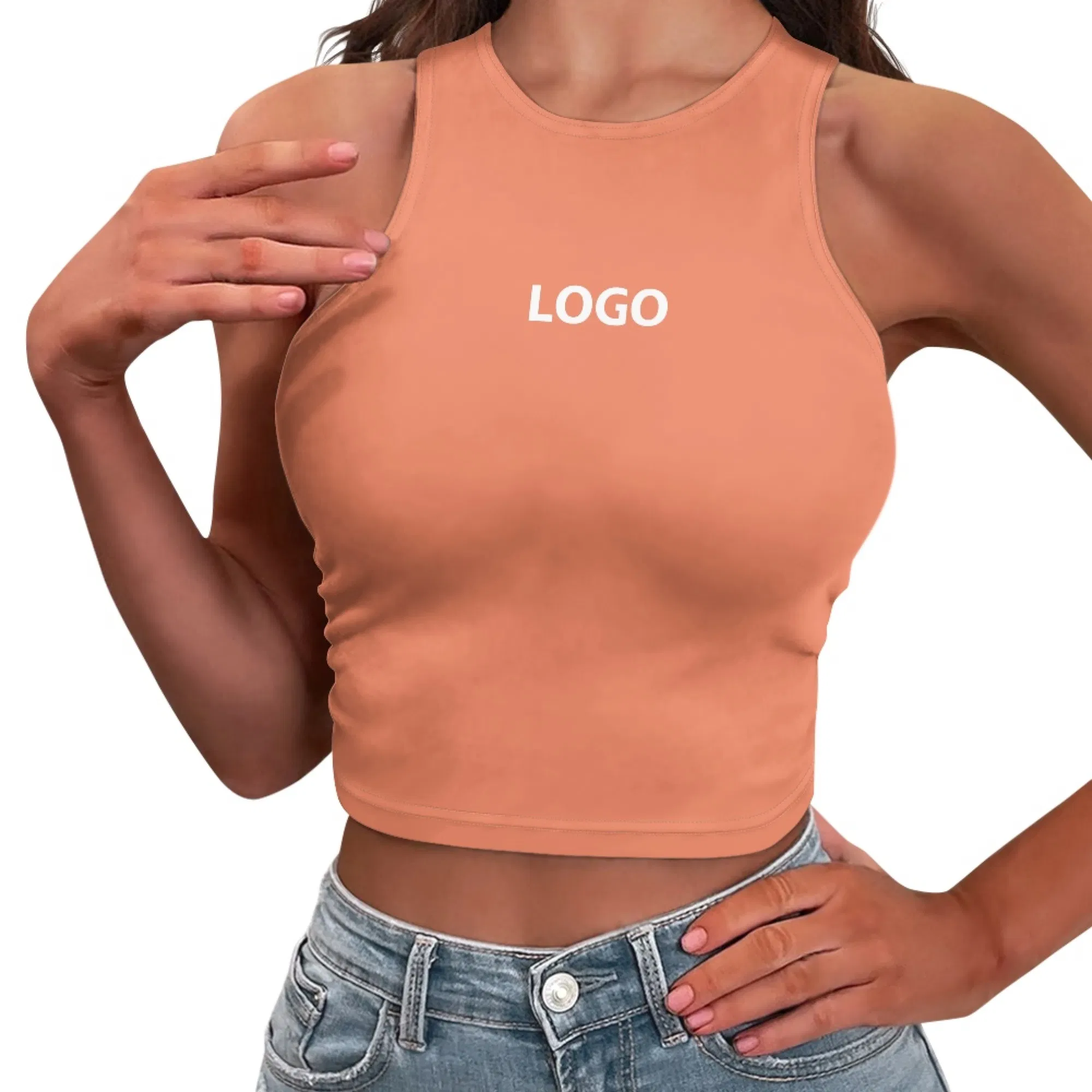 Wholesale Comfortable Casual Crop Top Customized Fitness Sportswear