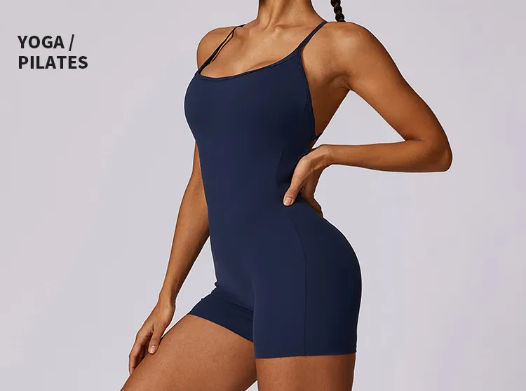Seamless Quick Dry Backless Jumpsuit