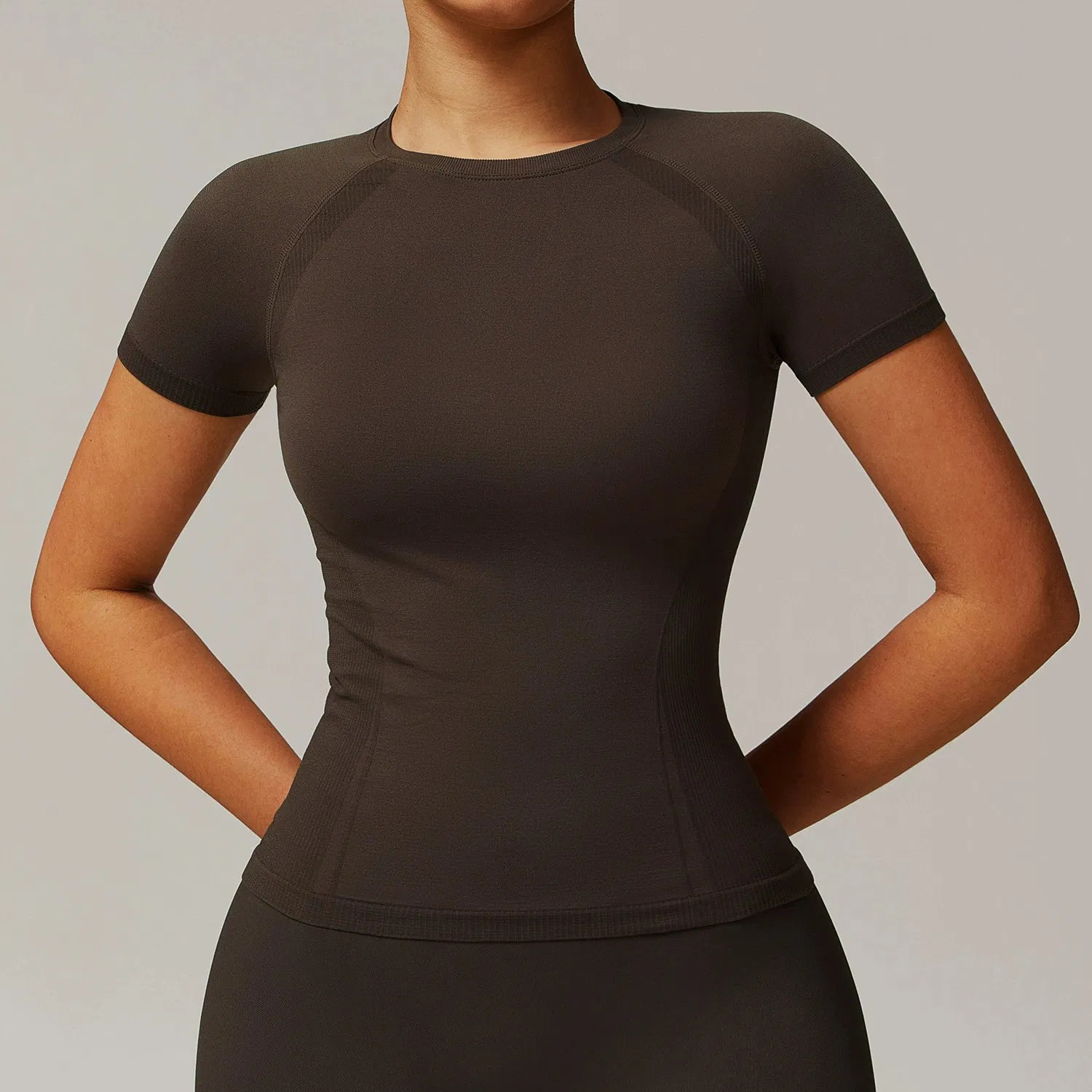 Wholesale Custom New Activewear Fitness Slim Fit Breathable Yoga Short Sleeve Blank Sports Crop Top Tshirts for Women