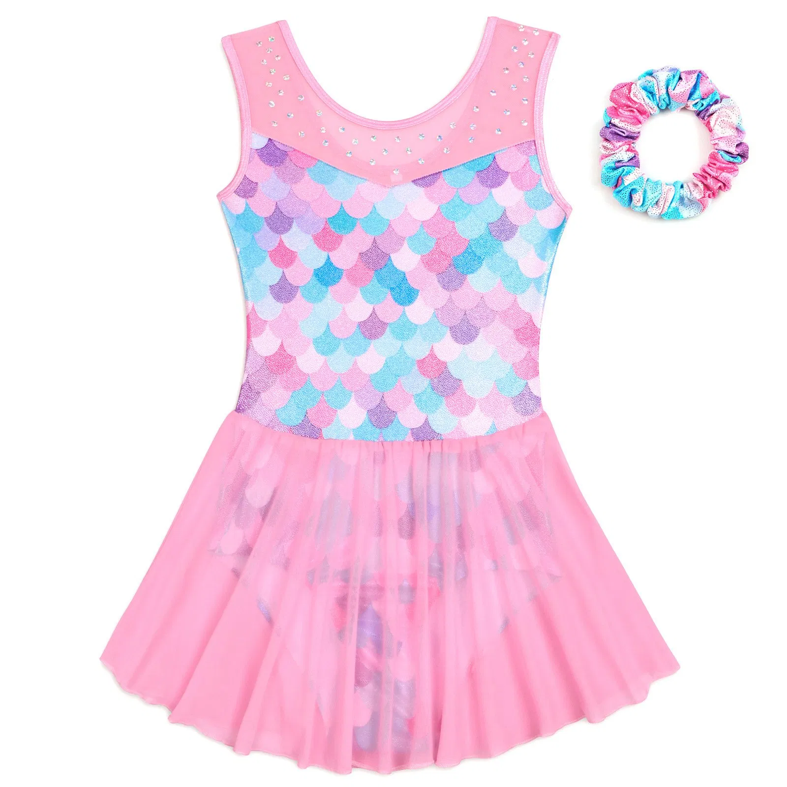 Gymnastic Girls Gymnastic Kids Chiffon Unicorn Practice Dance Bodysuit Dress Gym Wear