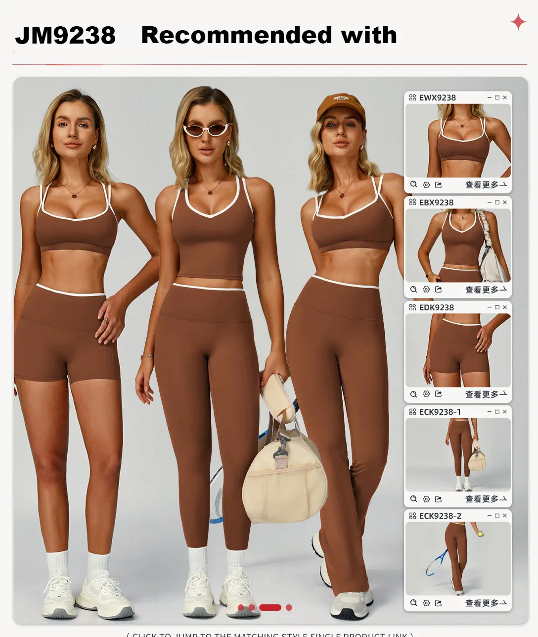 Woman Fashion Design Custom Logo Workout Yoga Clothes Wholesales Factory Stock Gym Wear Set Running Bra and Pant