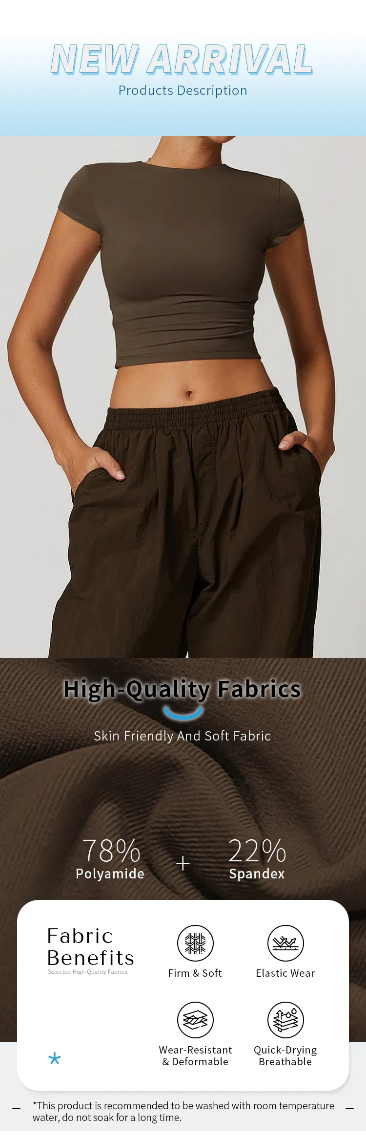 Fitness Crop Top View 1