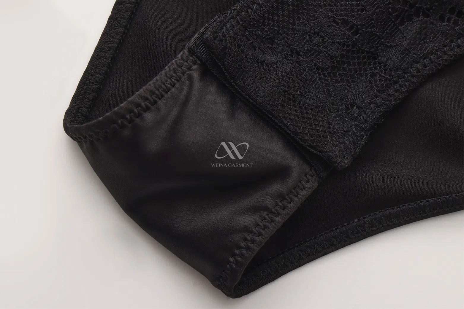 Black Underwired Lace Bodysuit with Sheer Mesh