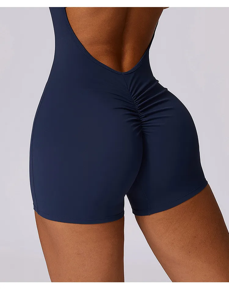 Seamless Quick Dry Backless Jumpsuit