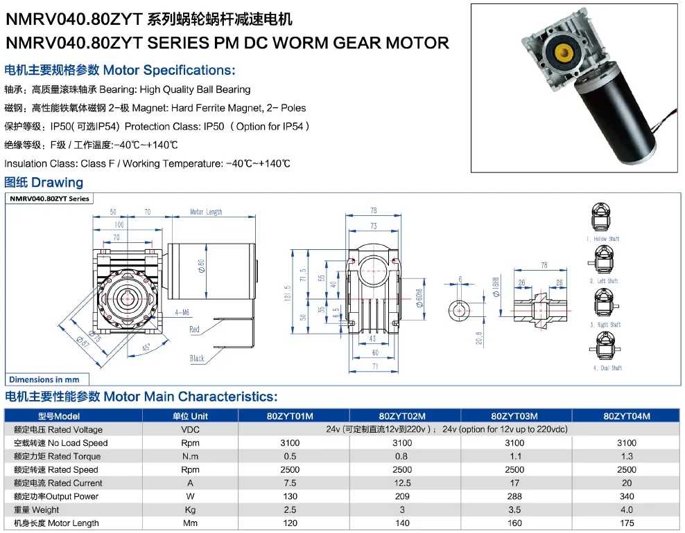 Worm Gear Configuration