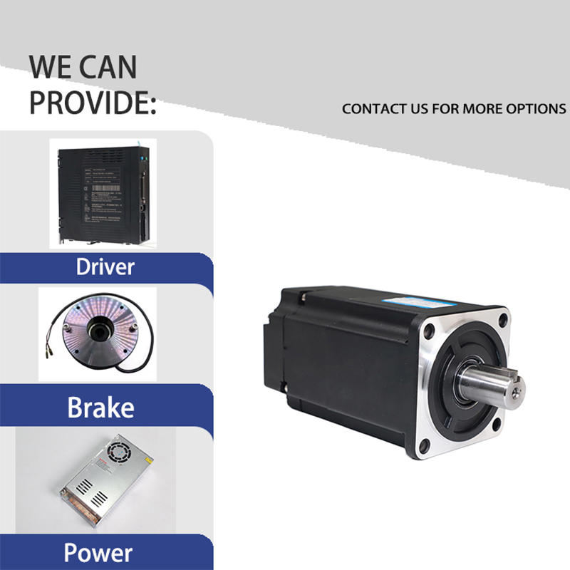 80mm 750W High-Efficiency Waterproof Brushless Electric AC Servo Motor Drive Set 220V Sewing Machine Servo Motor