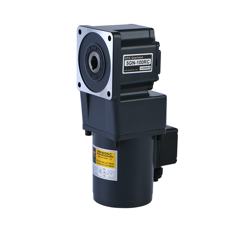 Gpg Single Phase High Precision Right Angle Hollow Solid Shaft Micro AC Geared Reduction Motor 5rk40gn for Motion Control Industry