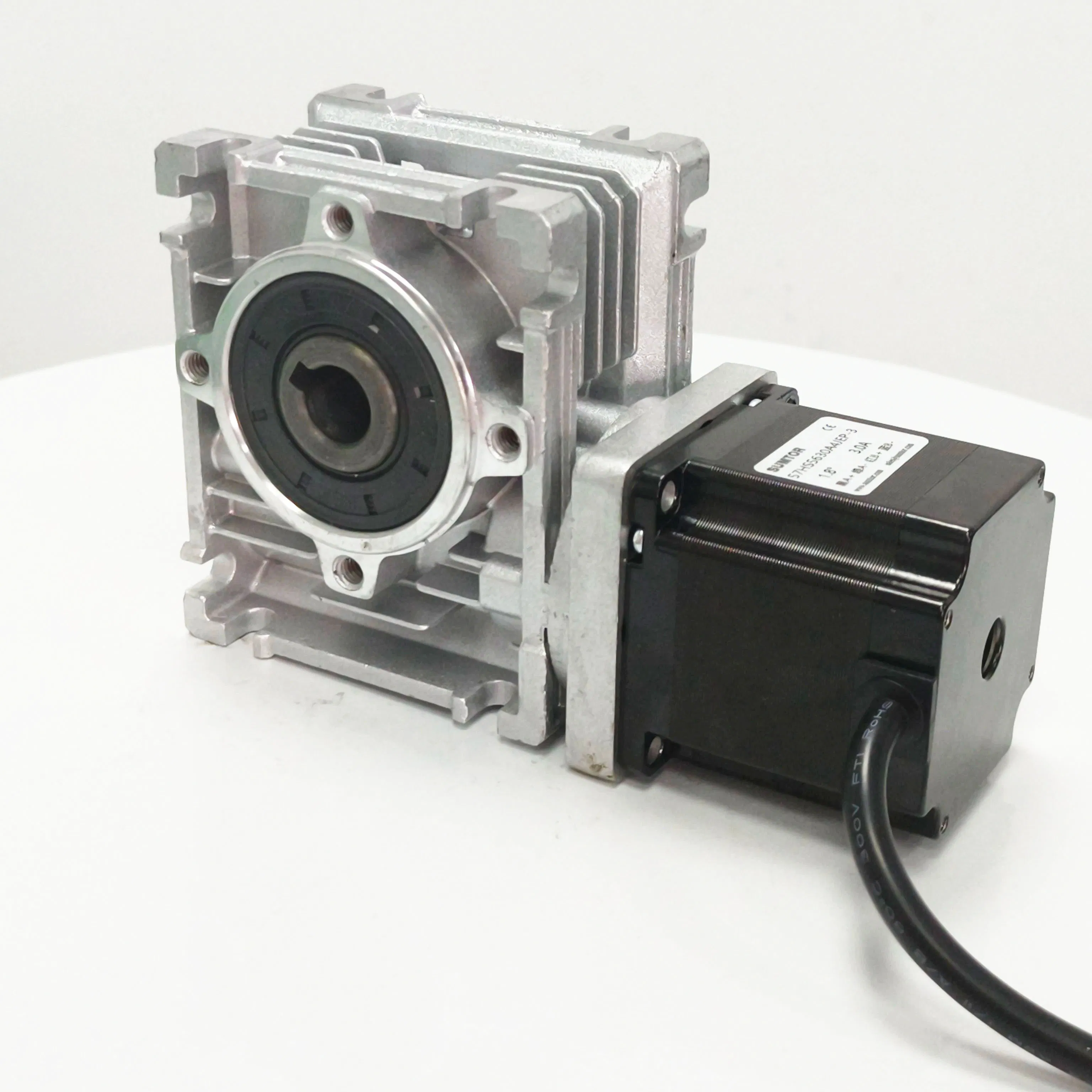 5: 1-80: 1 NEMA23 Worm Gear Stepper Motor with Nmrv30 Speed Reducer NEMA 23 Motor Length 56mm
