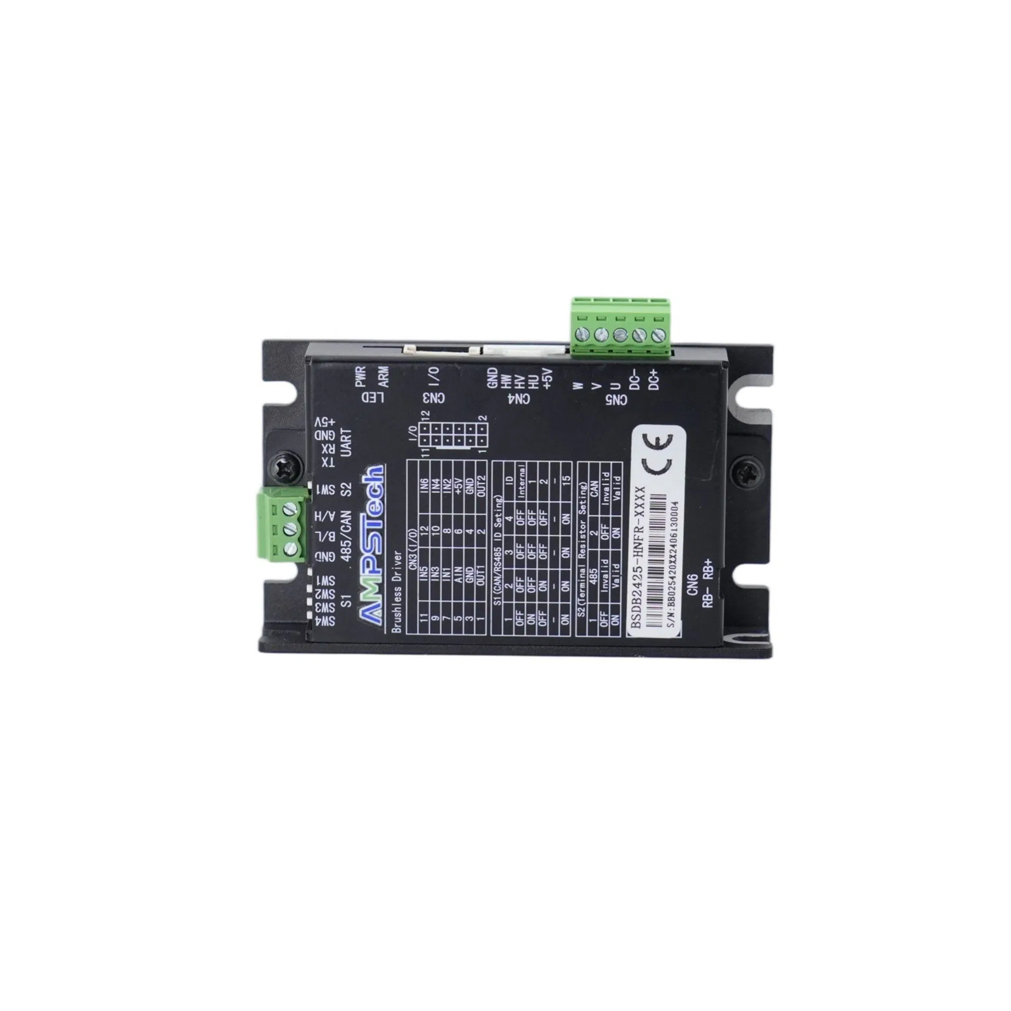 100W DC Brushless Driver 24V RS485 for BLDC Motor