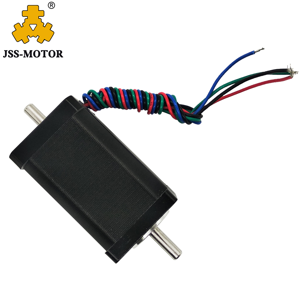 Small Oem Factory 0.9deg 1.8 Degree 35mm Nema14 Dual Hollow Shaft Linear Stepper Motor