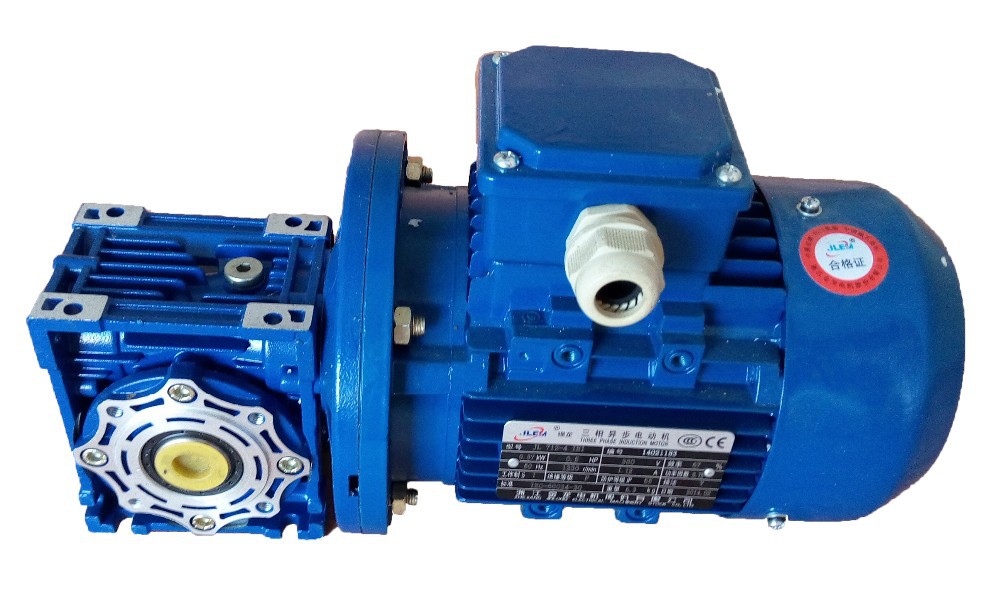CE AC Electric Motor 3 Phase Asynchronous Nmrv Worm Gear Motor 1.1kw 1.5kw 2.2kw 3kw 4kw 5.5kw 7.5kw 11kw 15kw