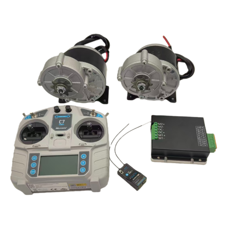 Dual Drive Motor Controller Compatible with 24V 36V 48V 250W 280rpm Brushed DC Motor