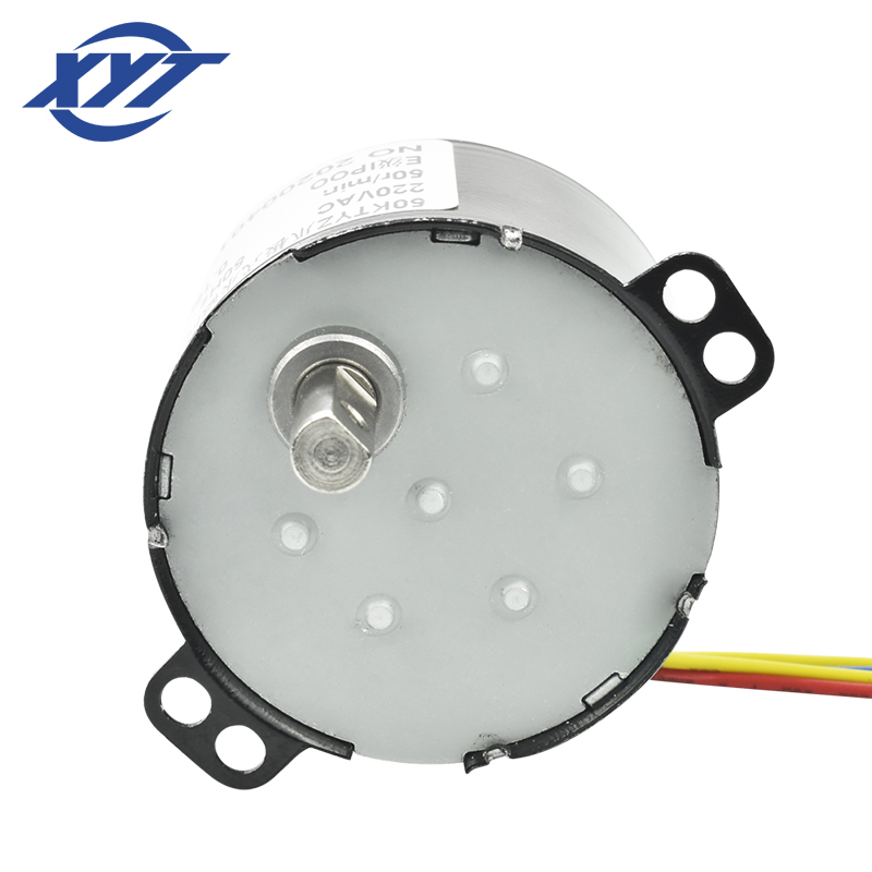 XYT 50KTYZ Mini AC Electric Motor Gearbox 220V Single-Phase 50Hz Low RPM 60 with Synchronous Motor for General Machinery