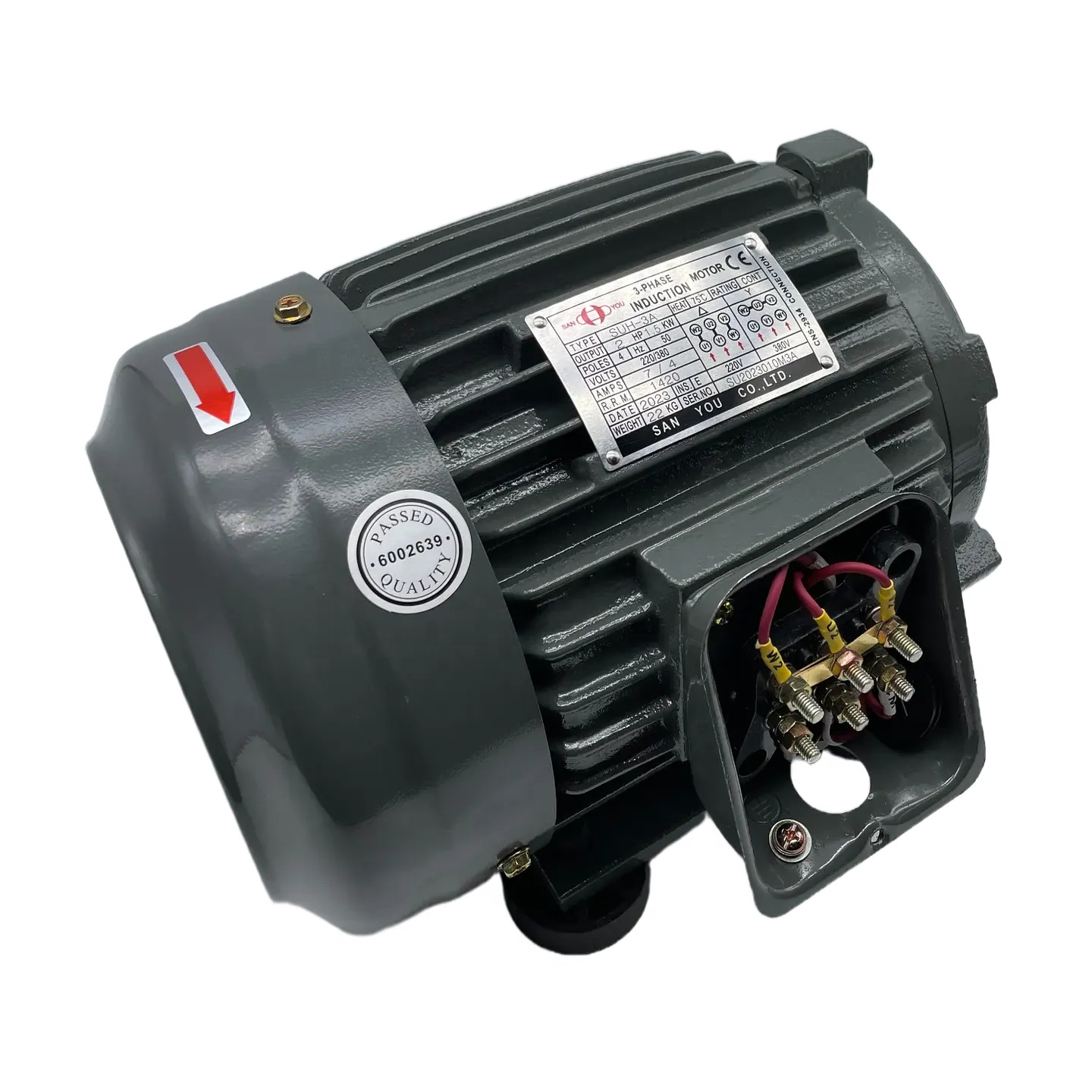 Three Phase Asynchronous AC Motor Set Oil Pump Motor SUH/SUV 380V-480V 1/2/3/5/7.5/10HP 0.75/1.5/2.2/3.7/5.5KW