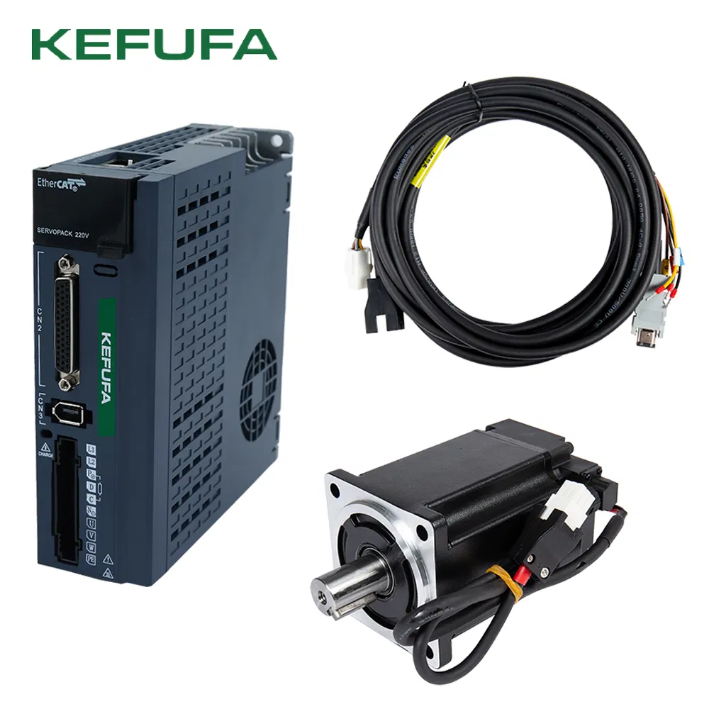 400-1000W Kefufa K100 Ethercat Servo Motor 1.27-3.2n. M Rated Torque Overload Resistant for Packaging Machinery