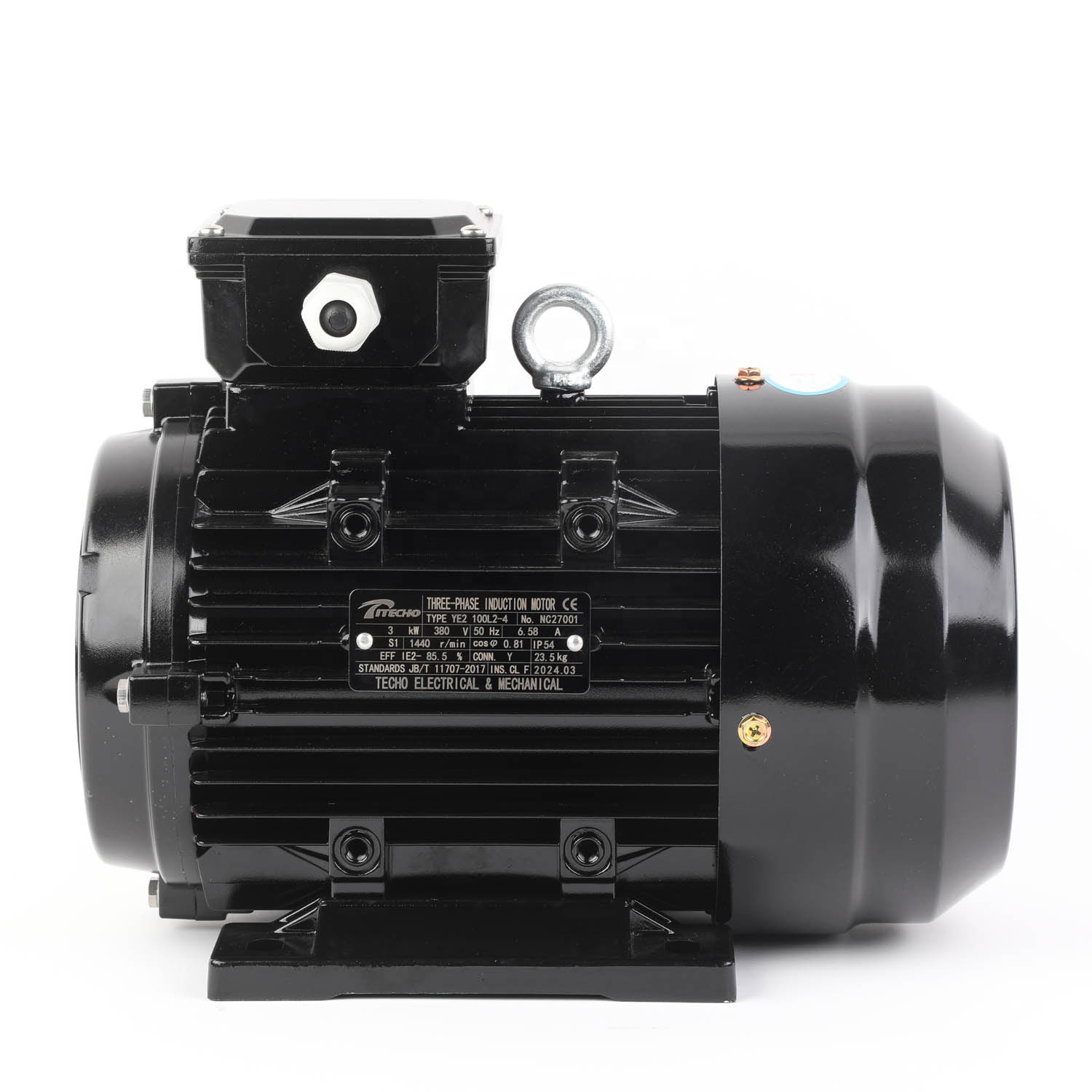 2.2kw 3kw 4kw 5.5kw 7.5kw 9kw 11kw 15kw 18.5kw Hollow Female Shaft Motor 2Hp 3Hp 4Hp 5.5Hp 7.5Hp 10Hp Three AC Electric Motor