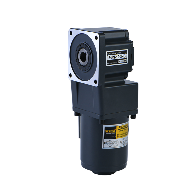 Gpg Single Phase High Precision Right Angle Hollow Solid Shaft Micro AC Geared Reduction Motor 5rk40gn for Motion Control Industry
