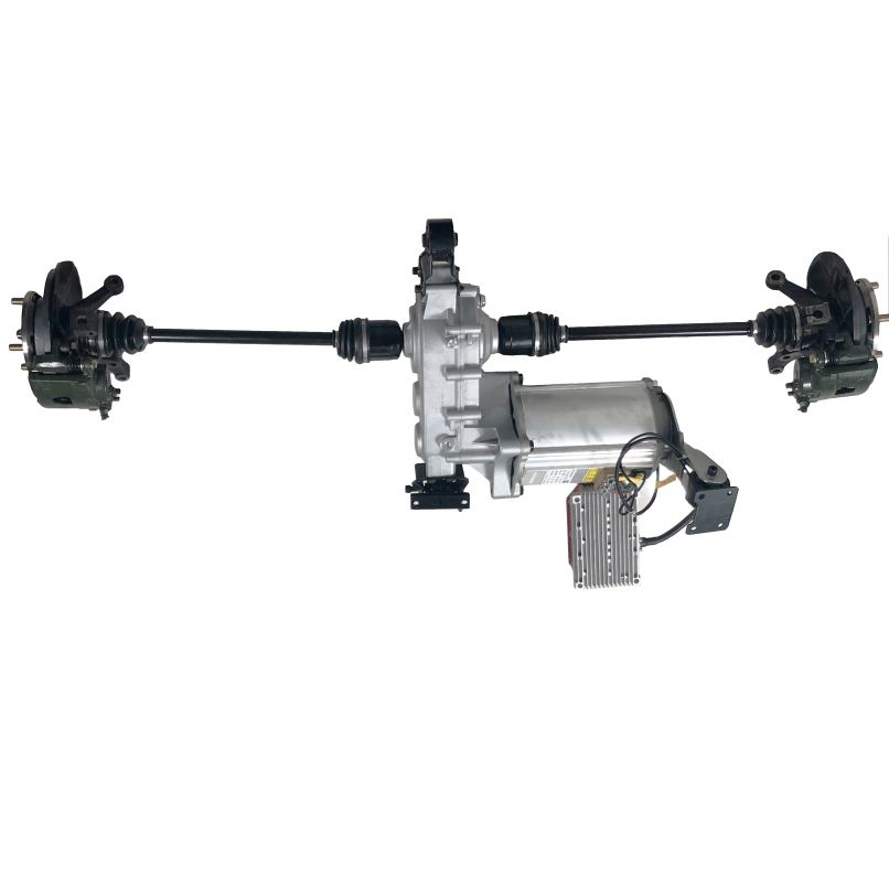 New Energy Electric Vehicle 7.5KW Drive Assembly With Front &amp; Rear Axles Including Axle Bearing &amp; Propeller Shaft