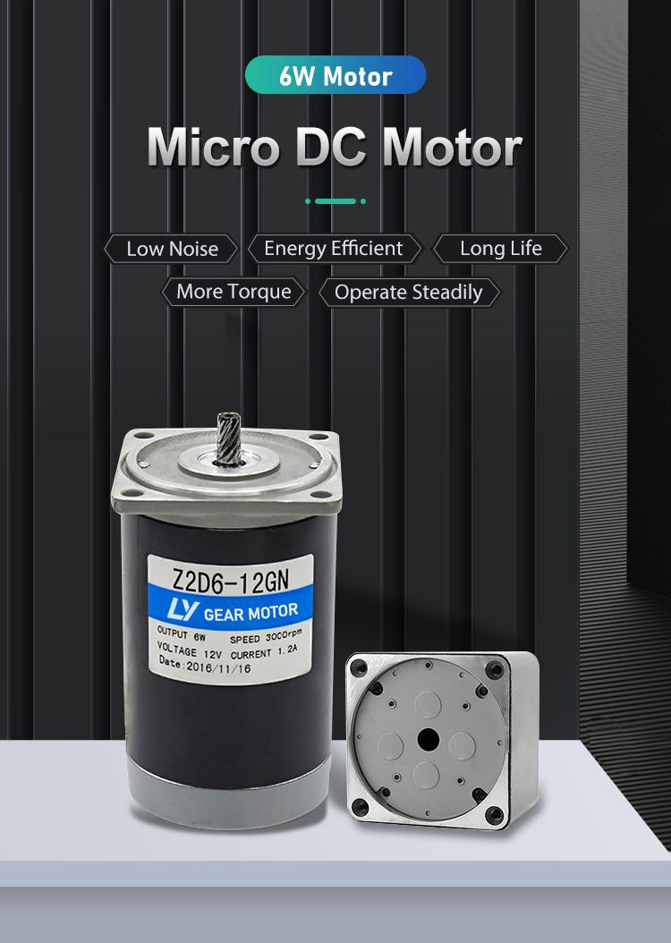 6W PMDC Motor Brushed with Gearbox for Industrial Automation Equipment