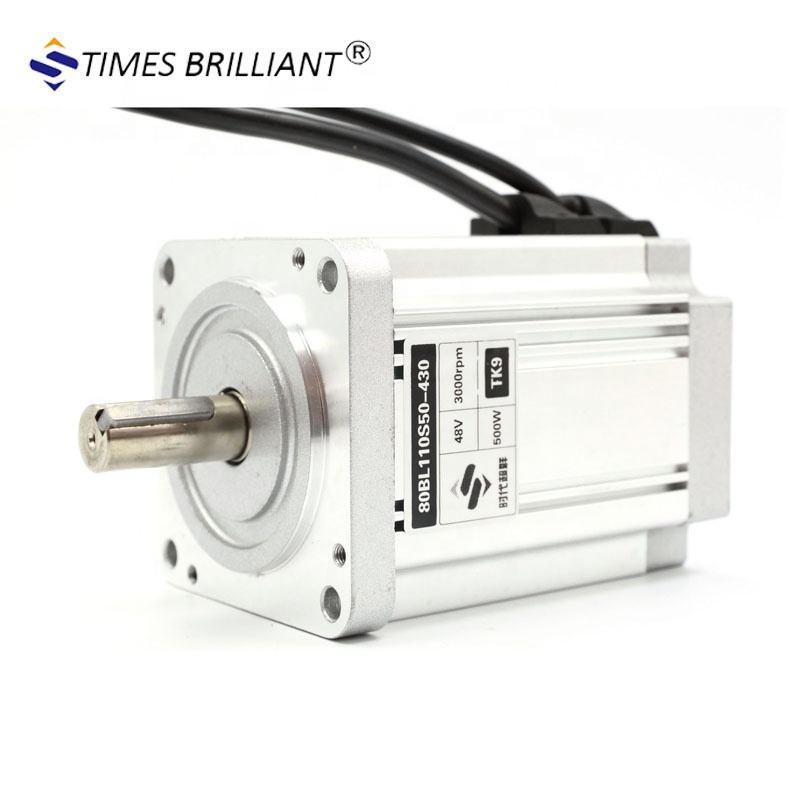 3000rpm High Speed 48V 500W BLDC Brushless DC Motor