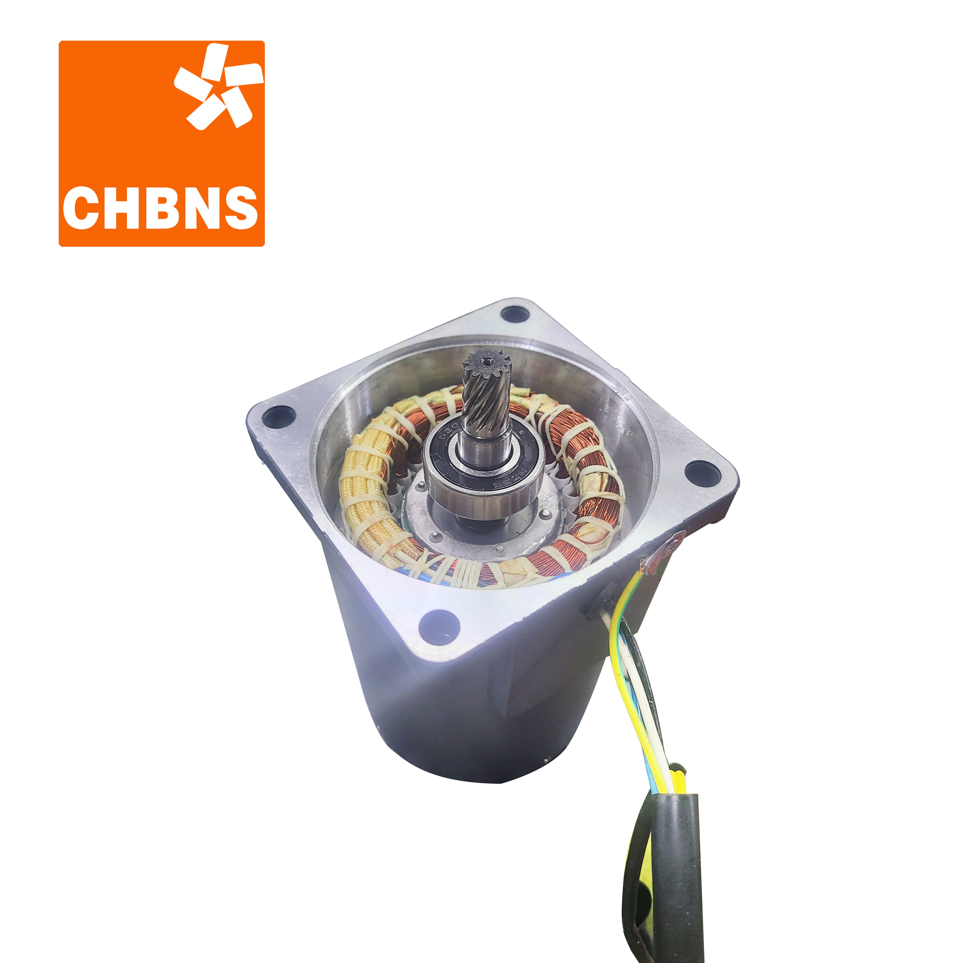CHBNS Single Phase 220V AC 25W to 250W Right Angle Hollow Shaft Solid Shaft Gear Motor With Speed Controller