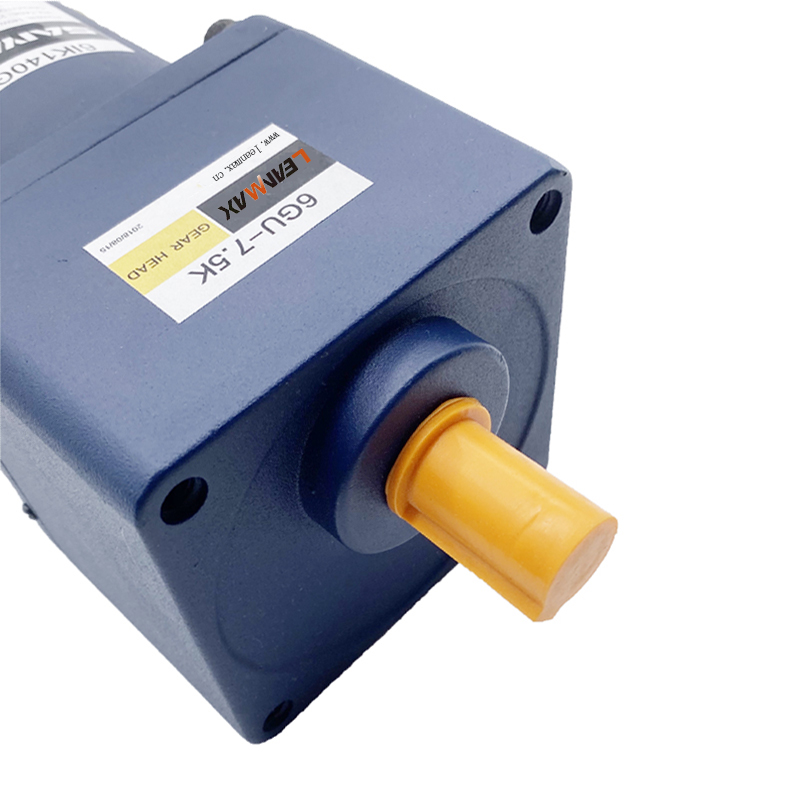 60W Right Angle Hollow Shaft Gear AC Gear Motor 5IK AC Gear Induction Motor High Torque Low Rpm with Speed Controller