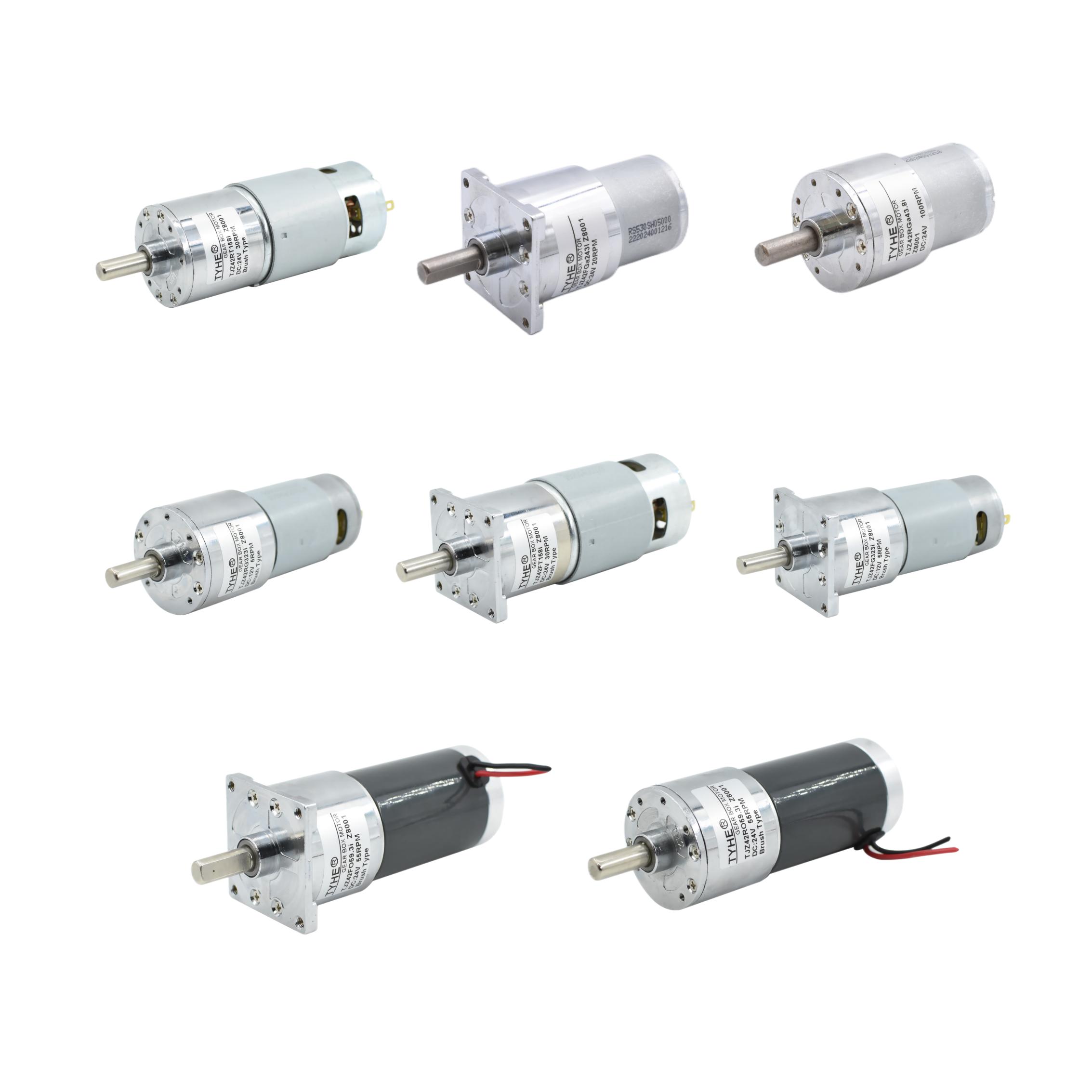 TYHE Good Price 42mm RS775 24v High Power 70w 30w High Torque 5nm Low Speed 1500rpm rs 775 Brushed DC Gear Motor with Ce Rohs