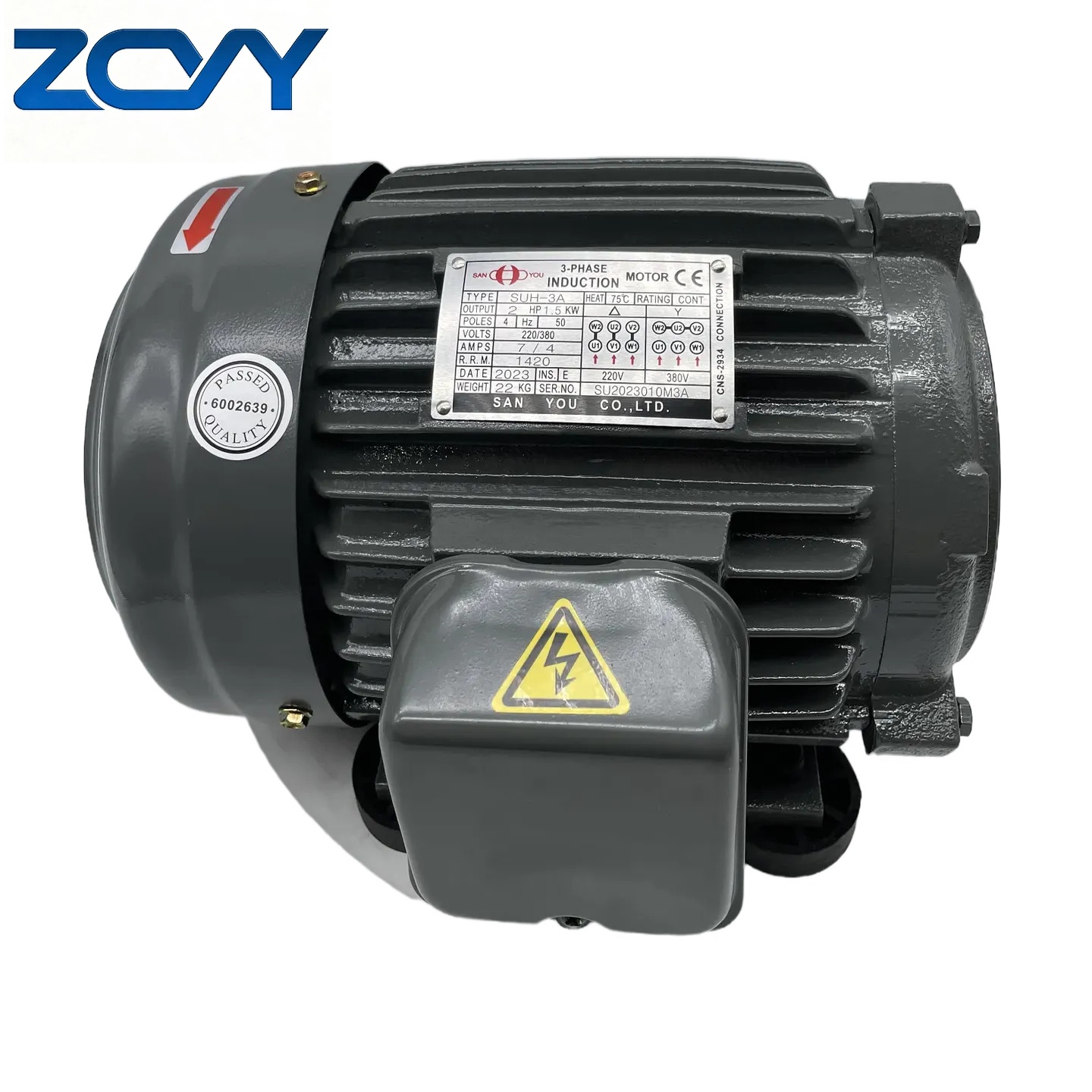 Three Phase Asynchronous AC Motor Set Oil Pump Motor SUH/SUV 380V-480V 1/2/3/5/7.5/10HP 0.75/1.5/2.2/3.7/5.5KW